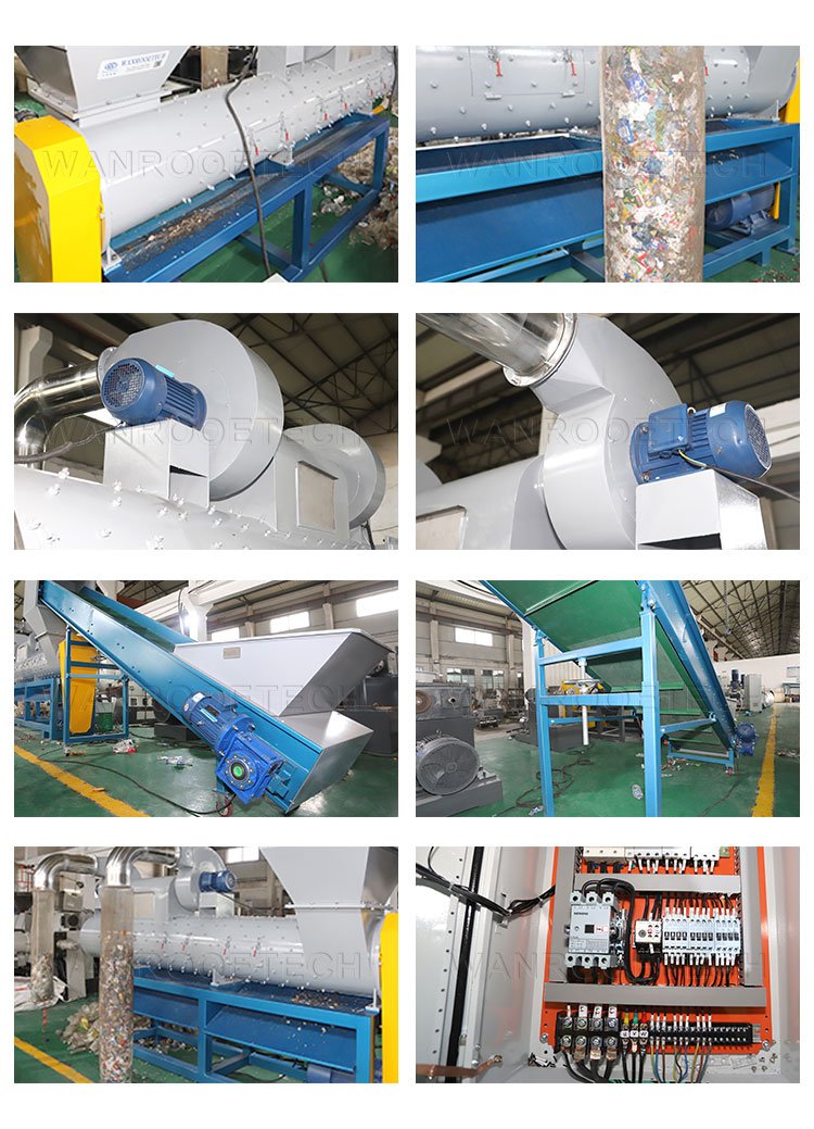 Máquina Removedora De Etiquetas De Botellas De PET Máquina Removedora De Etiquetas De Botellas De PET, separador de etiquetas, removedor de etiquetas húmedas, removedor de etiquetas secas, línea de lavado de mascotas
